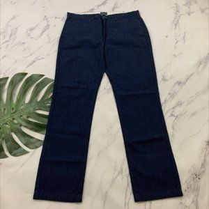 Levis Mens Trouser Jean Size 34 x 32 Dark Blue Wash Denim Cotton Blend